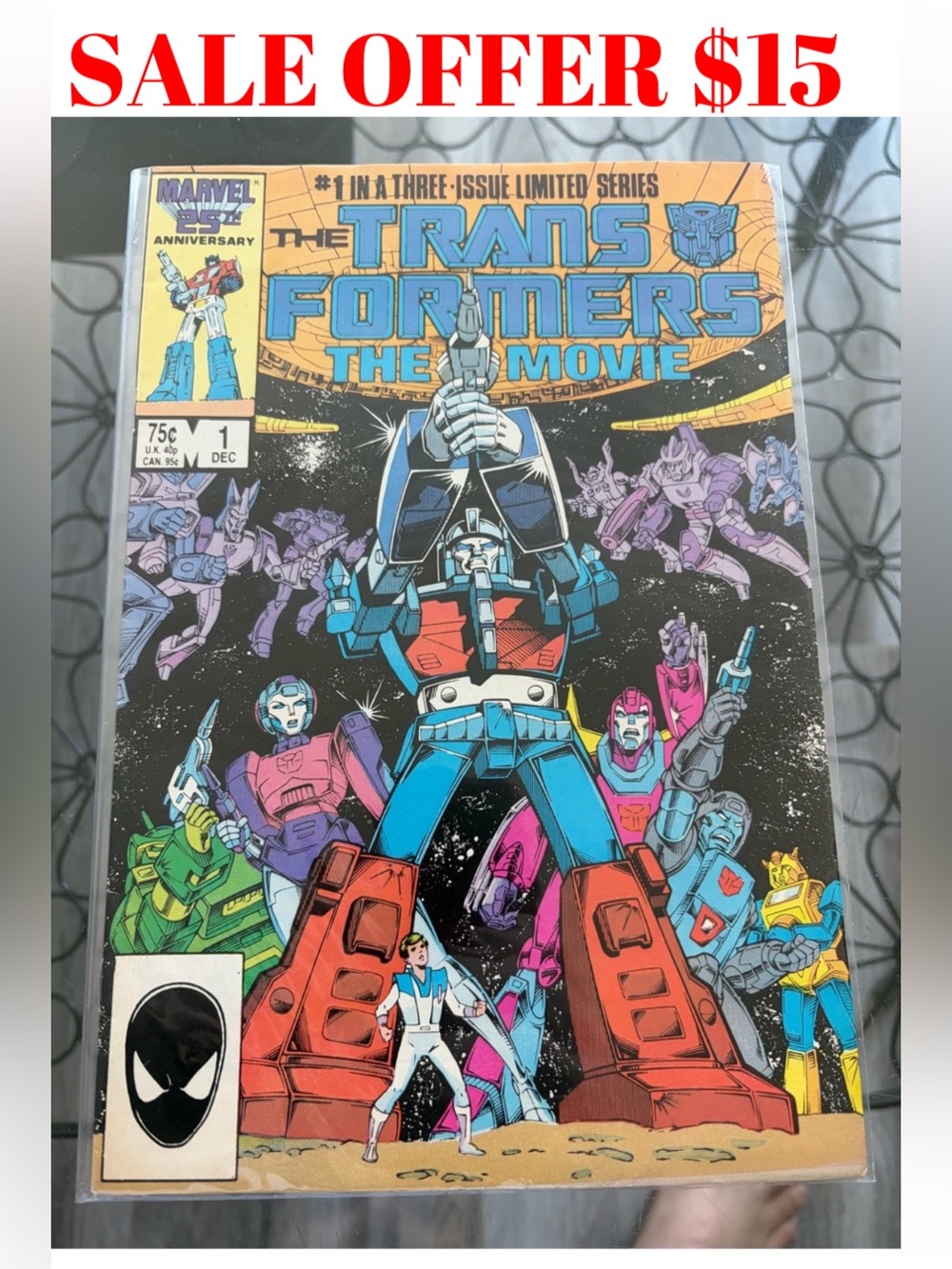 1986 Transformers The Movie #1 Marvel Comics  Book